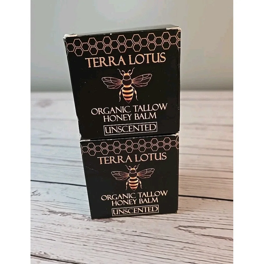 2 Pack Of Organic Tallow Honey Balm (Unscented) 2oz